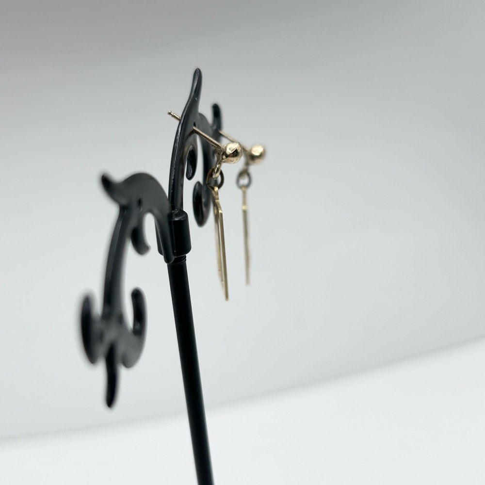 Initials Letter “R” Earrings - Picture 3 of 3